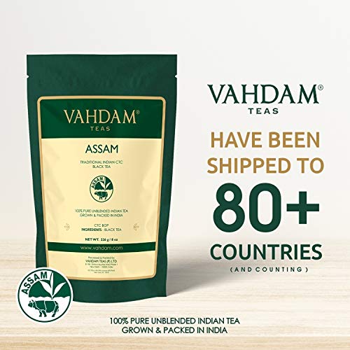 VAHDAM frasco de kombucha con base de Assam fuerte y color oscuro