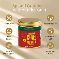VAHDAM taza de chai caliente crema y espuma lista para beber