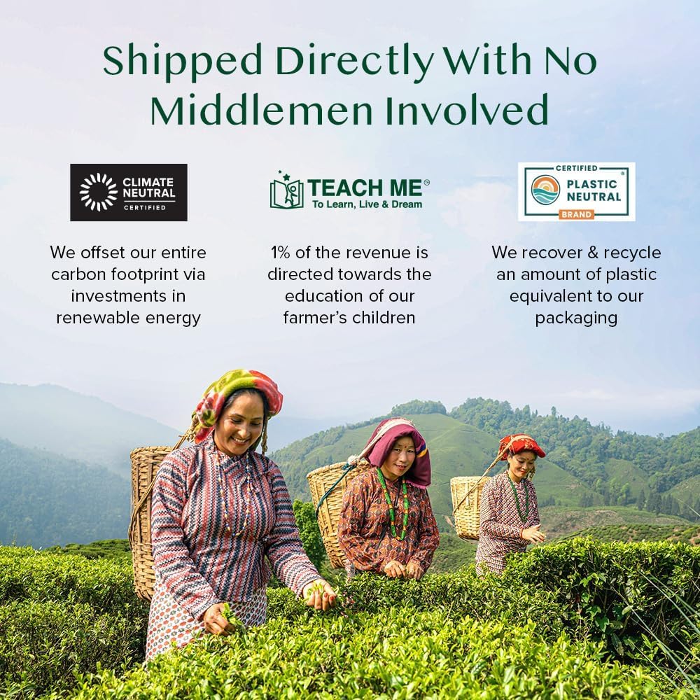 VAHDAM escena de regalo en mesa, ideal para ocasiones especiales