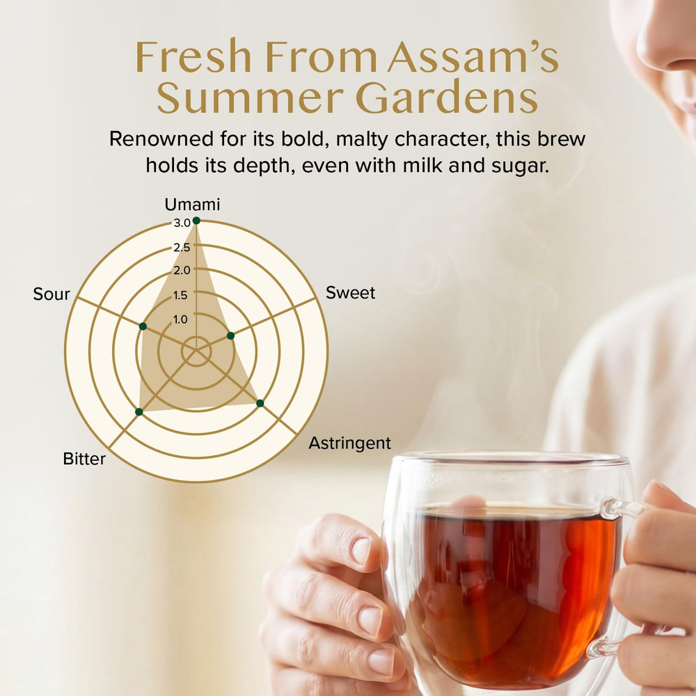 VAHDAM bolsa resellable abierta conservando aroma y facilidad de uso