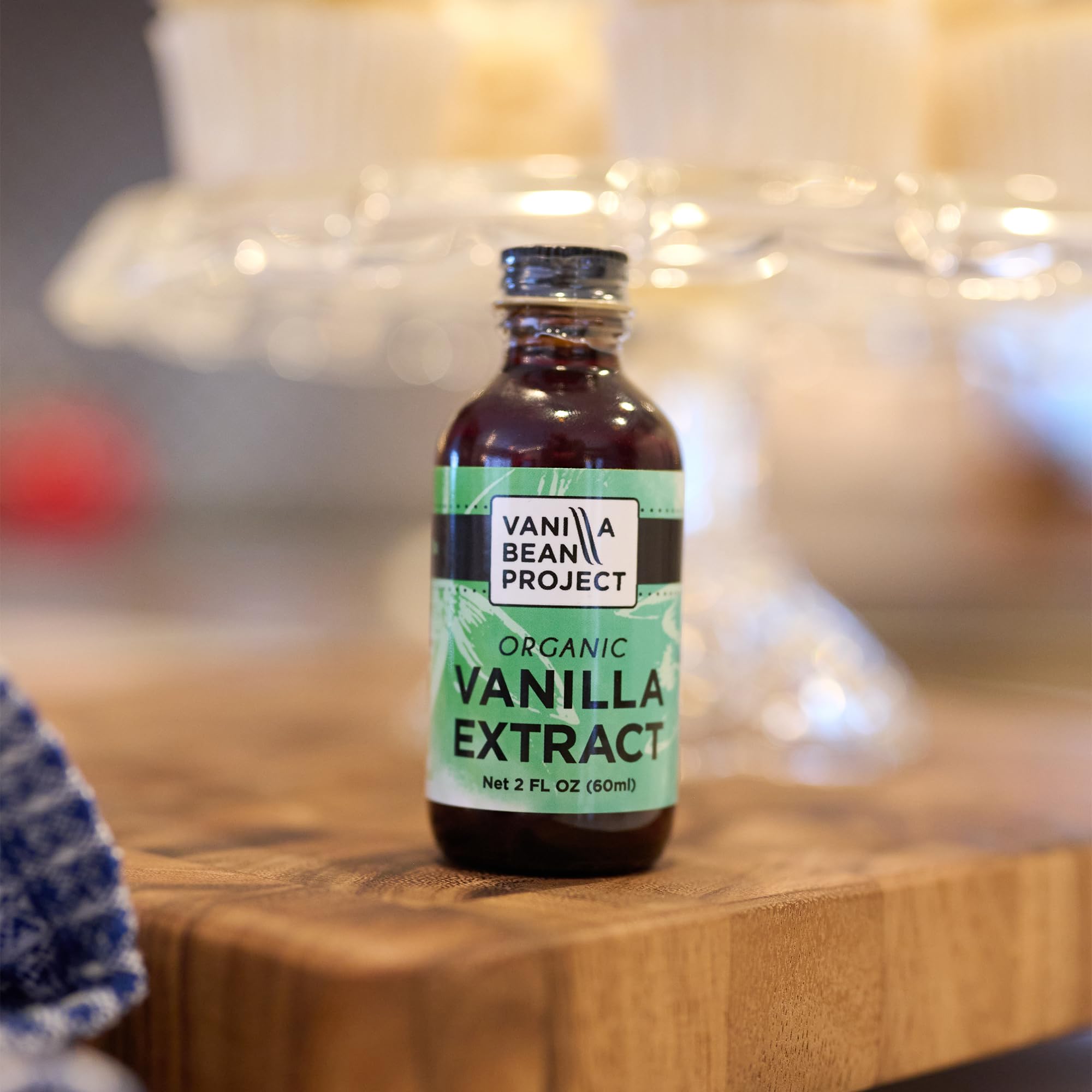 VANILLA BEAN PROJECT caja y frasco mostrando el empaque familiar
