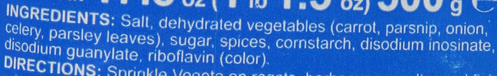 Vegeta en uso con cuchara sobre sopa para mejorar sabor y aroma