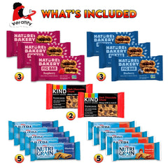 Veratify barra individual abierta, vista de sabor y conveniencia