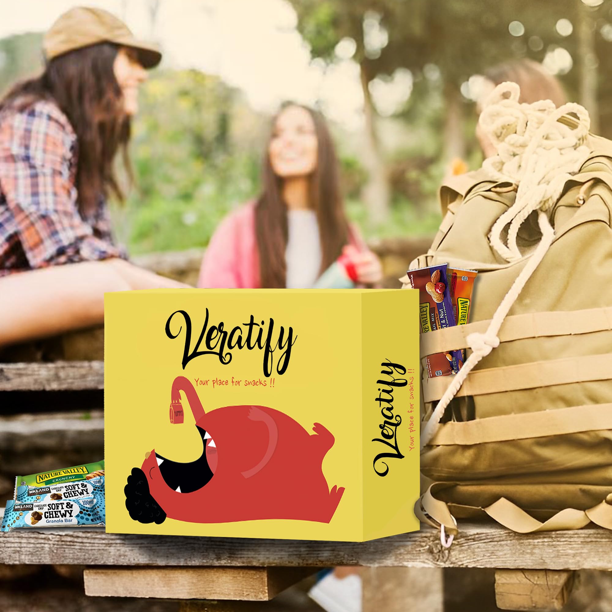 Veratify barra en mano para comparar tamaño y portabilidad