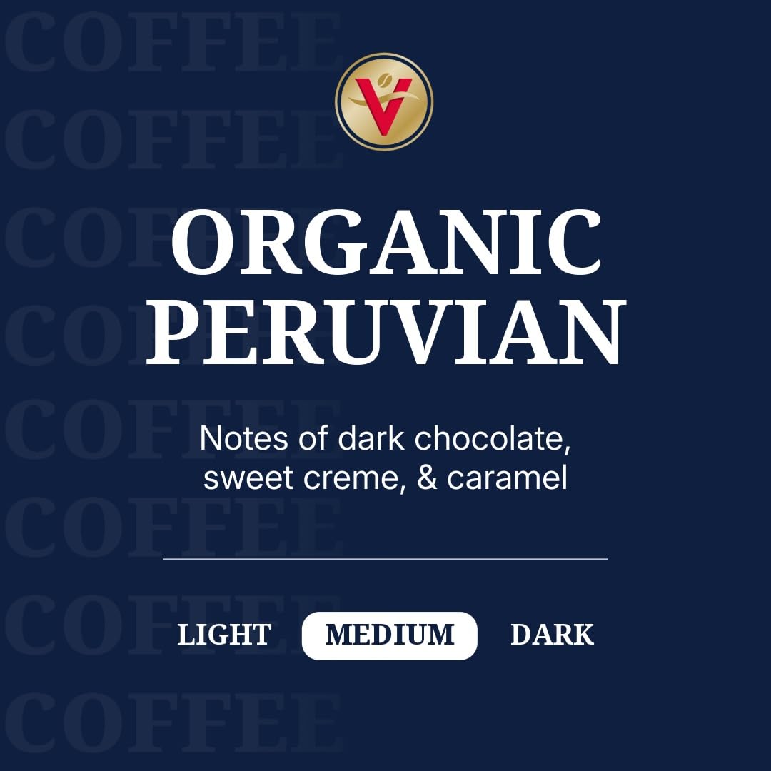 Victor Allen's Coffee cápsula en detalle con sello orgánico y fácil uso en Keurig