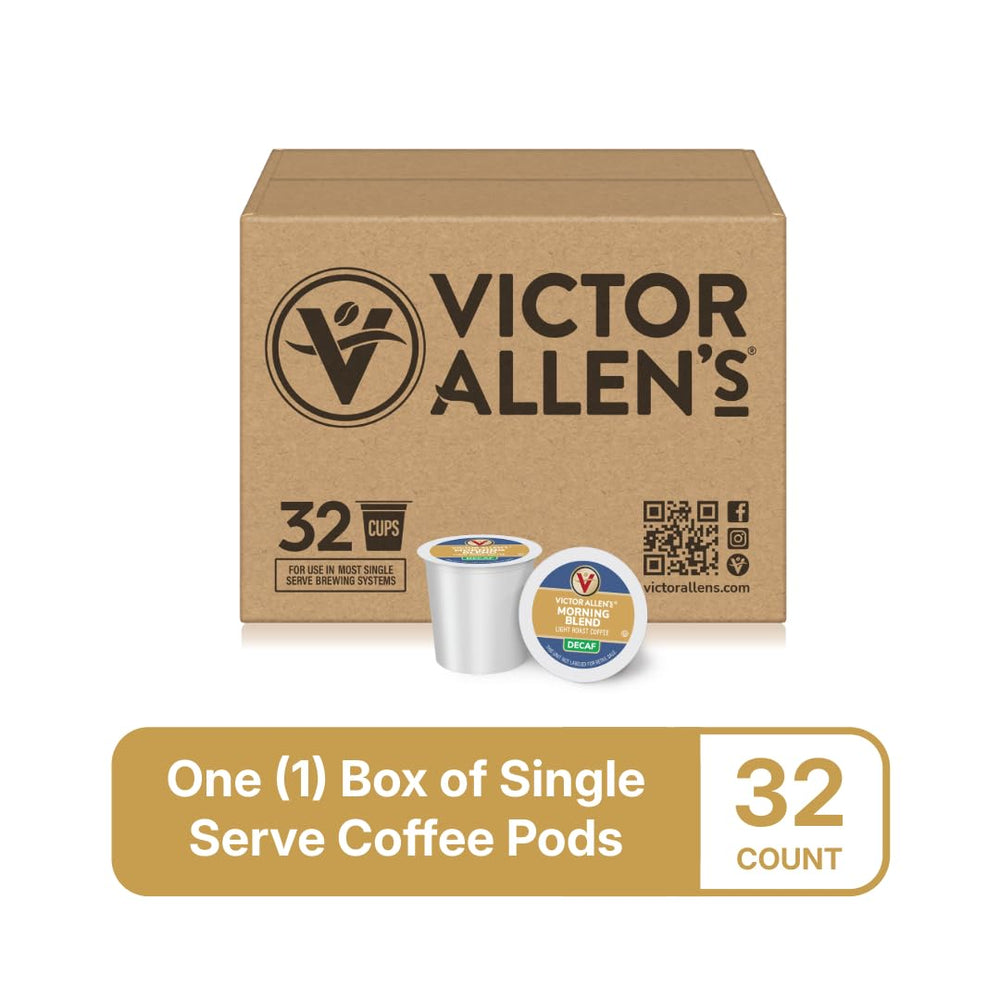 Victor Allen's caja abierta mostrando las 32 cápsulas listas para usar