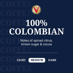 Victor Allen's Coffee primer plano de cápsula resaltando sello y compatibilidad