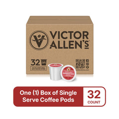 Victor Allen's taza de café Peppermint Bark mostrando crema y textura suave