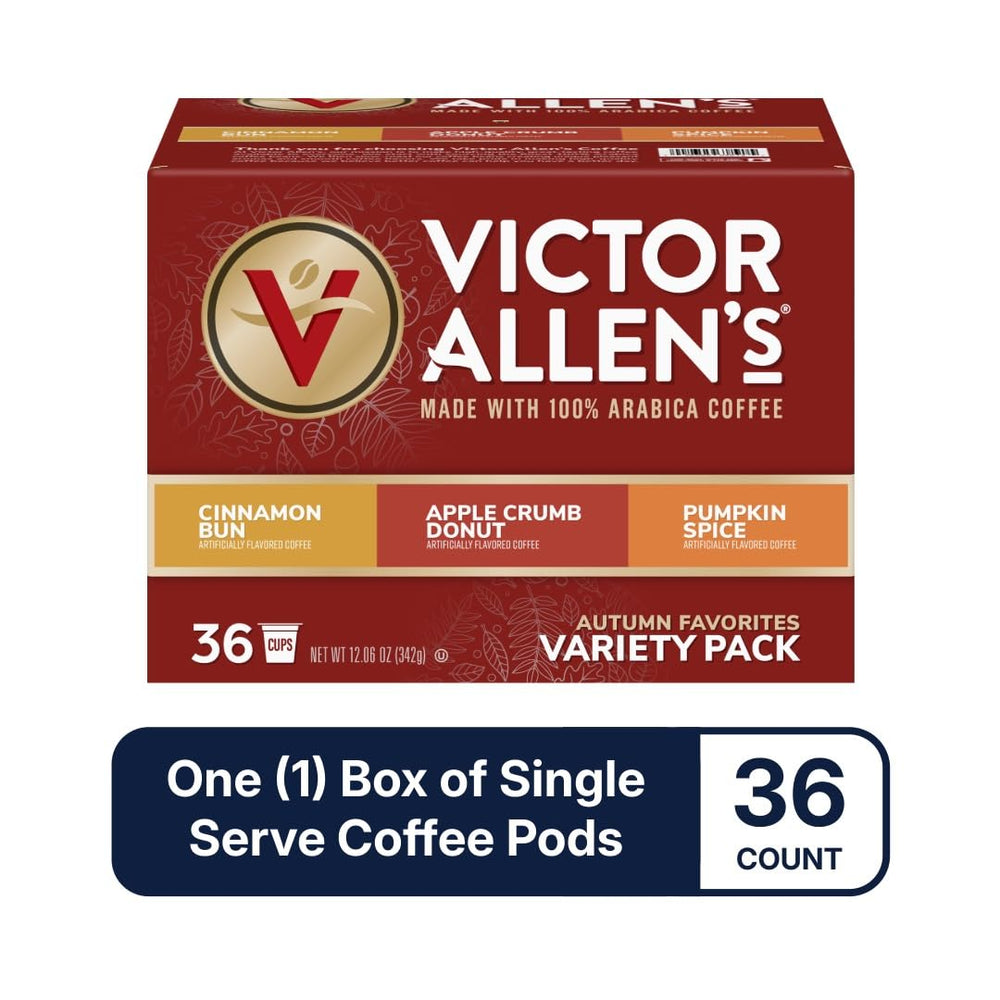 Victor Allen's primer plano del café molido en cápsula mostrando textura uniforme y frescura
