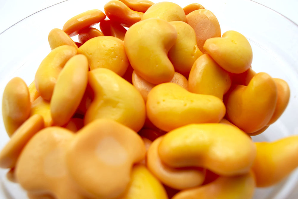 Vidal primer plano textura y núcleo de gel picante; sabor contrastante
