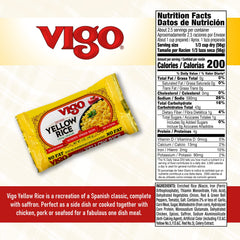 Vigo bolsa abierta con porción de 5 oz lista para servir y cocinar rápido