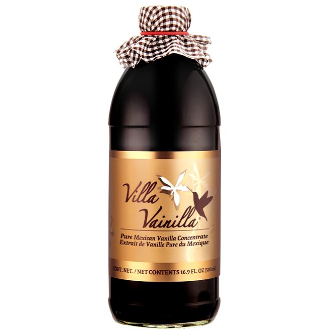 Villa Vainilla botella frontal mostrando diseño y volumen, resalta autenticidad