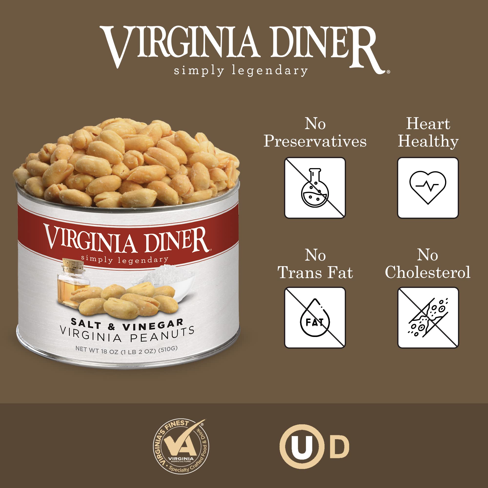 Virginia Diner primer plano textura crocante que resalta el tostado