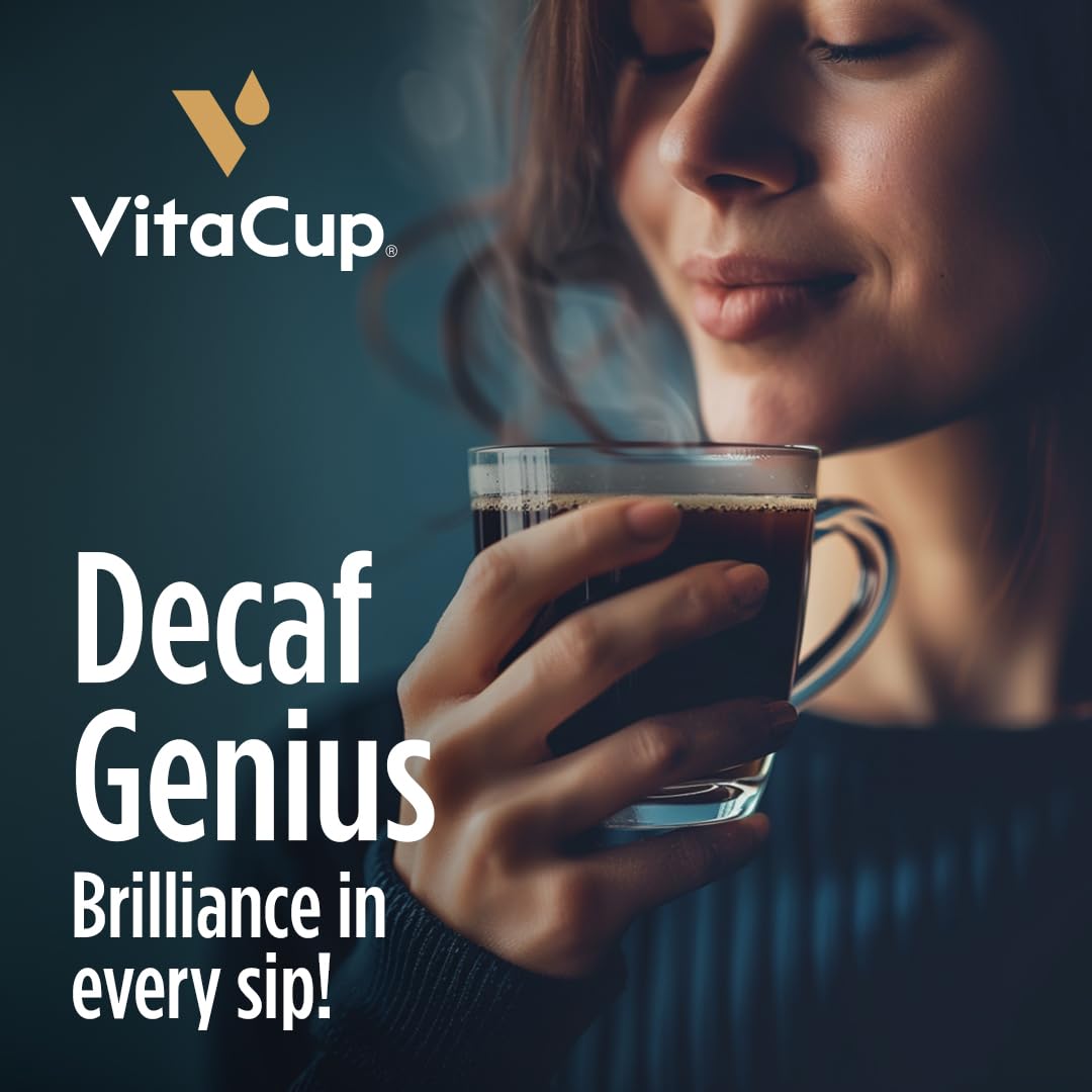 VitaCup primer plano de cápsula mostrando textura y sello preservante