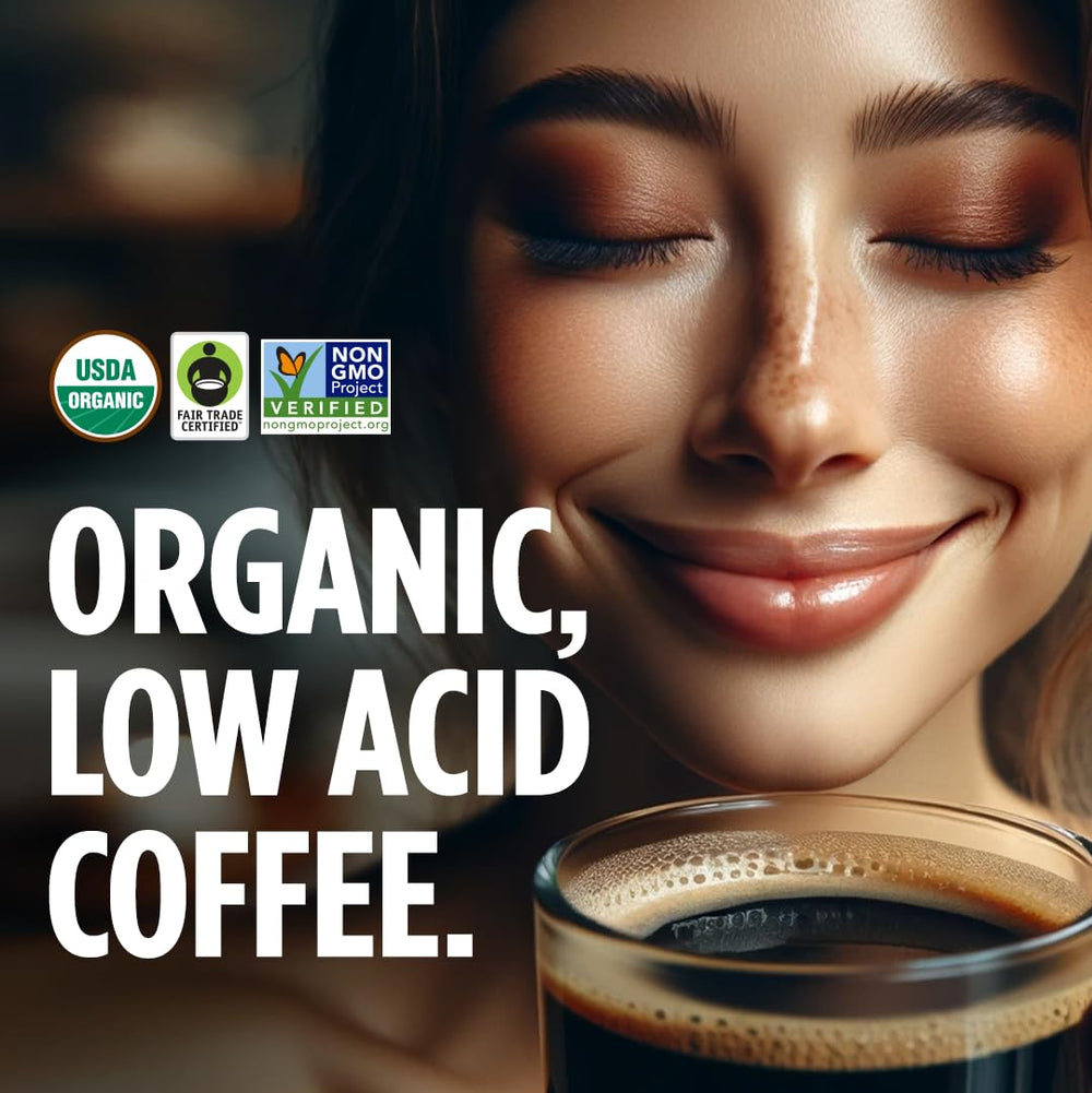 VitaCup etiqueta trasera con certificaciones Fair Trade y datos de origen