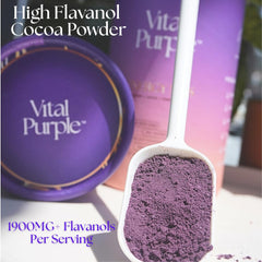 Vital Purple textura en polvo fino que mezcla fácilmente