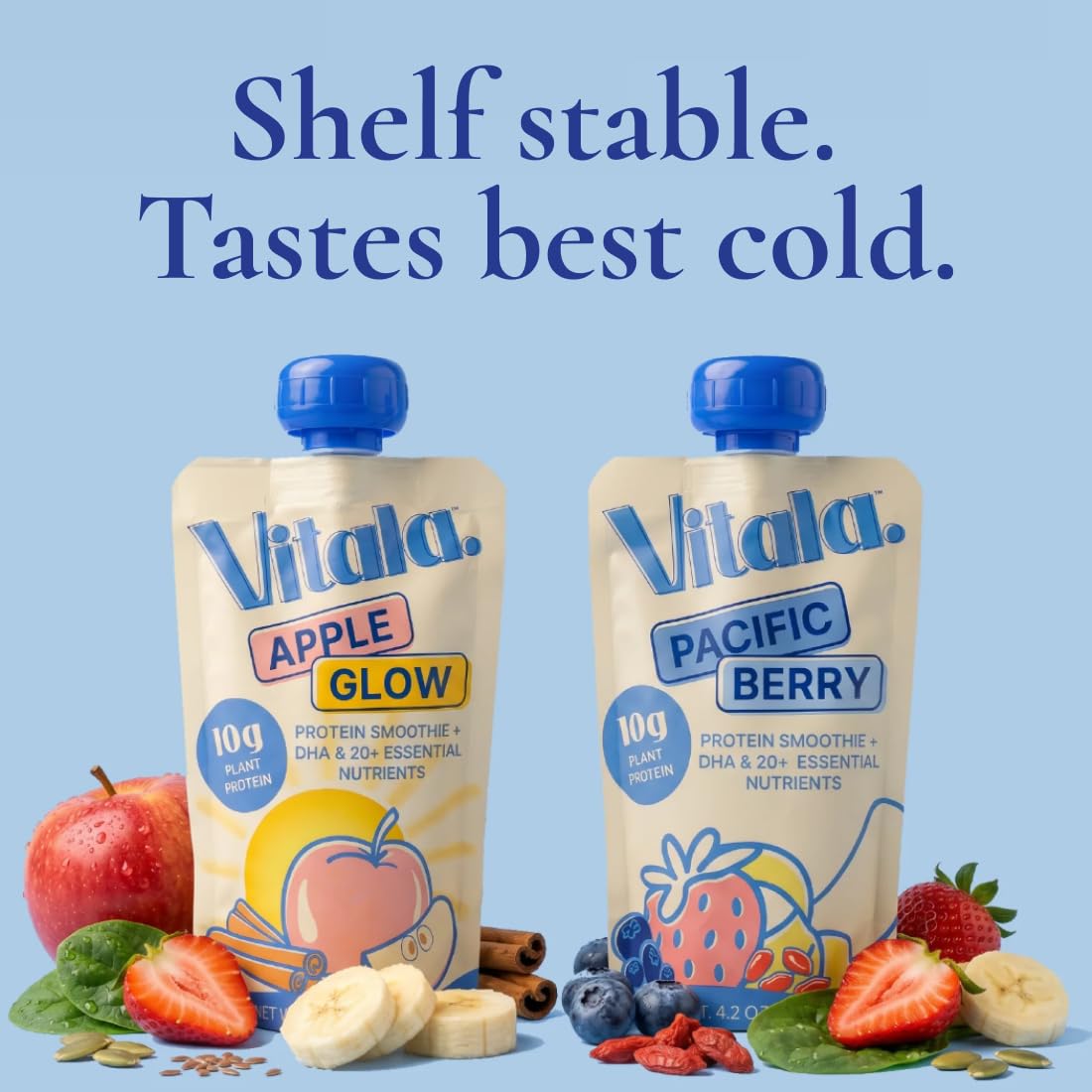 Vitala ingredientes orgánicos sobre mesa mostrando frescura natural