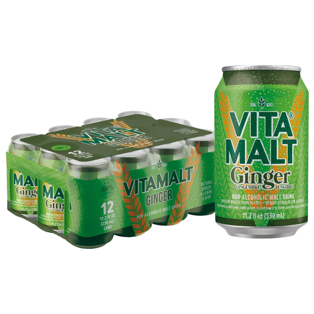 Vitamalt lata frontal mostrando diseño y refresco inmediato