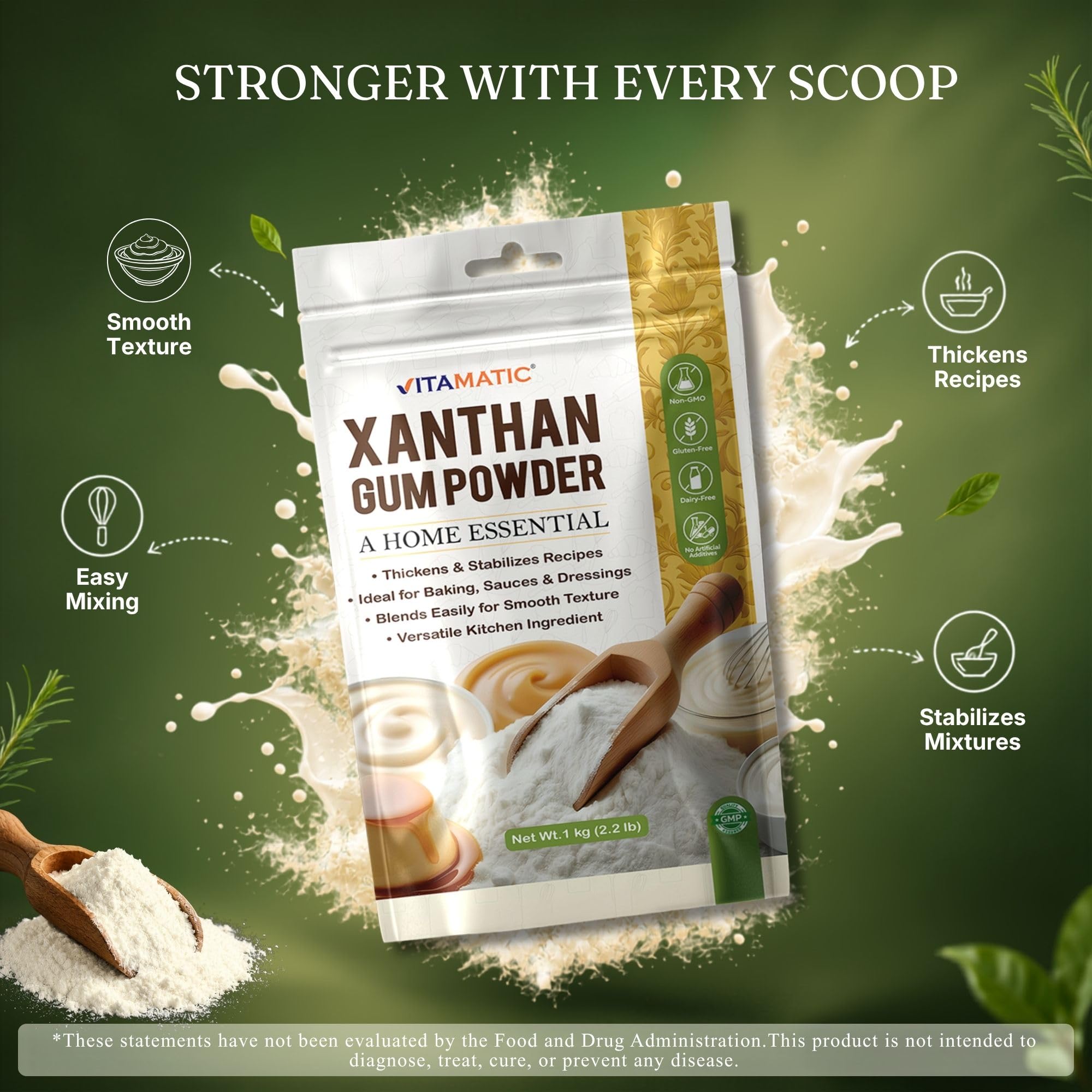 Vitamatic con cucharas medidoras para dosificación precisa