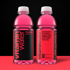 vitaminwater detalle del líquido y textura enfatizando sabor