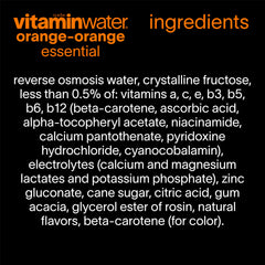vitaminwater detalle del cierre y etiqueta que facilita lectura de nutrientes