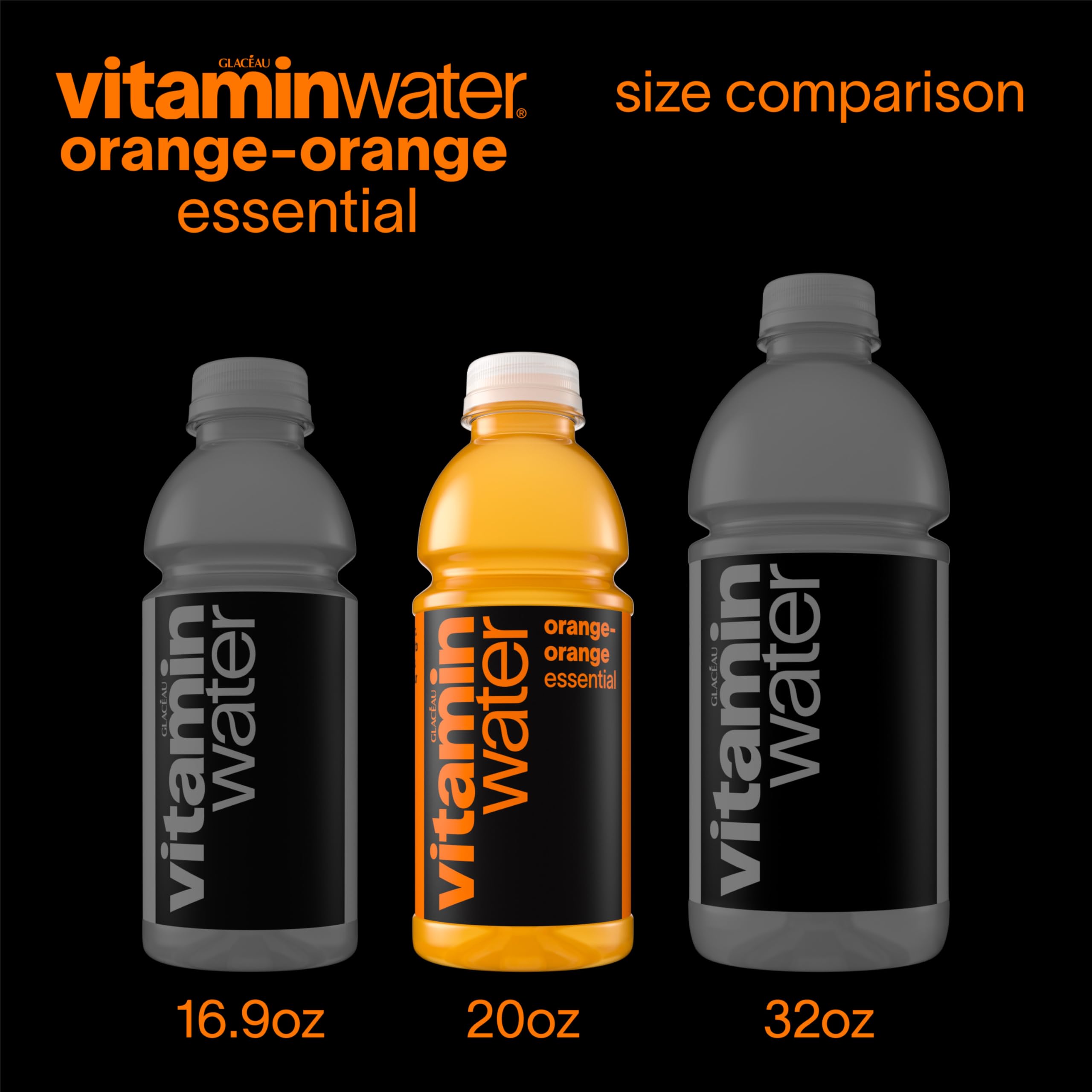 vitaminwater botella en mano para apreciar tamaño y porción práctica