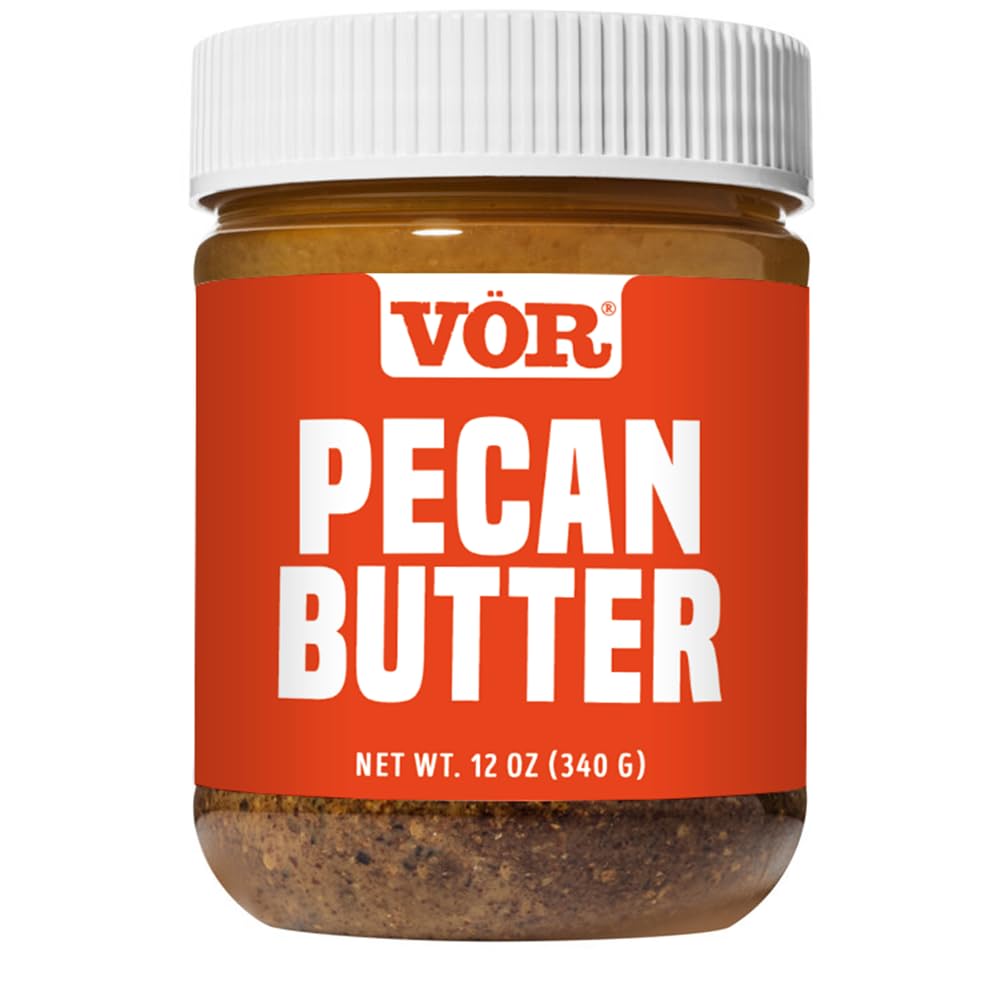 Vör envase frontal de Pecan Butter mostrando etiqueta clara y beneficio natural