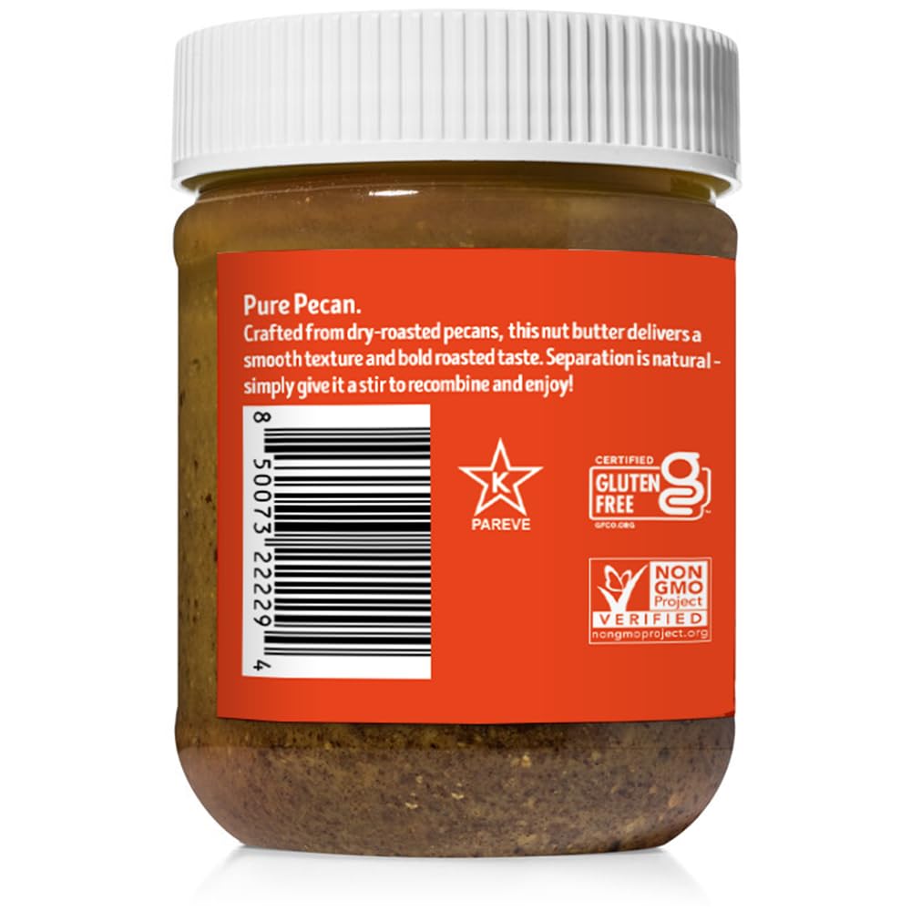 Vör primer plano de textura cremosa de Pecan Butter que resalta untabilidad