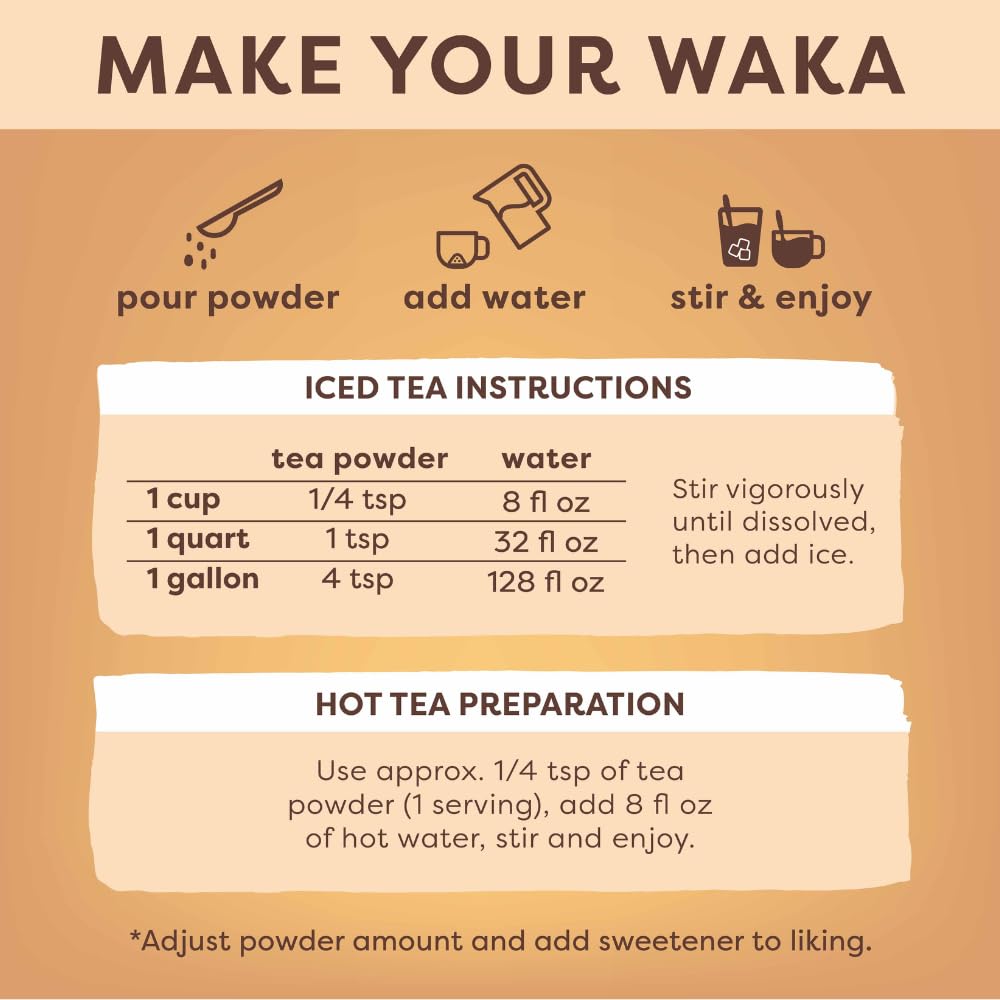 Waka Coffee jarra de té helado lista para servir y refrescar