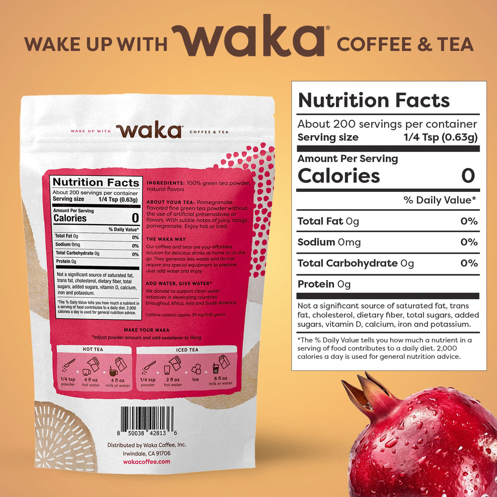 Waka polvo fino en cuchara detalle de textura que se disuelve completamente