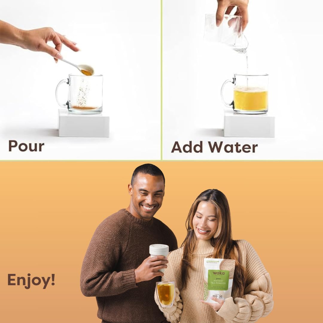 Waka latte de té verde con espuma mostrando versatilidad en bebidas