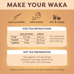 Waka preparación en vaso con hielo lista en segundos y sin grumos