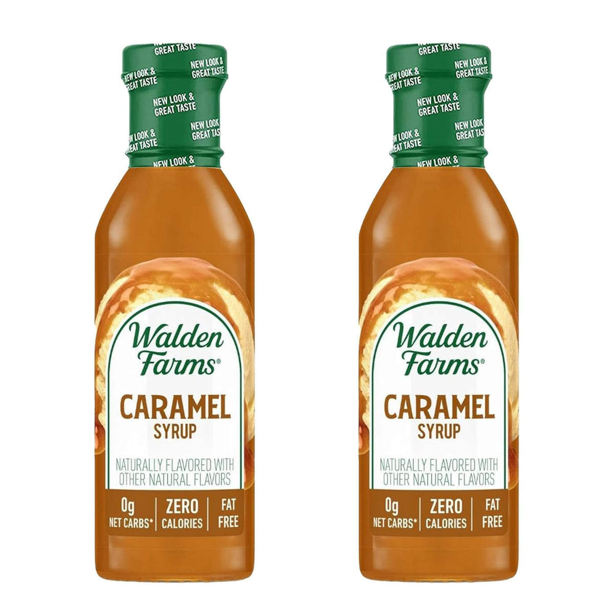 Walden Farms botella frontal mostrando etiqueta y beneficio sin calorías
