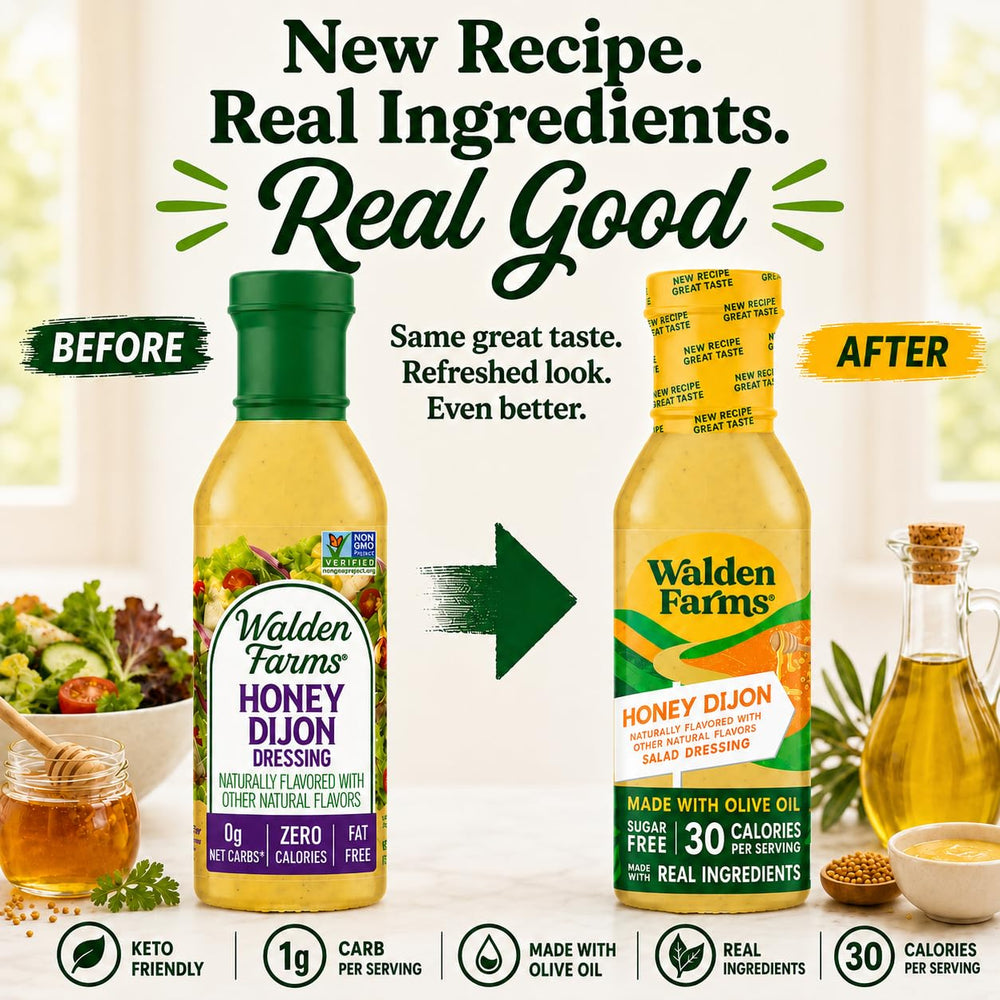 Walden Farms glaseado de salmón con Honey Dijon aportando brillo y sabor