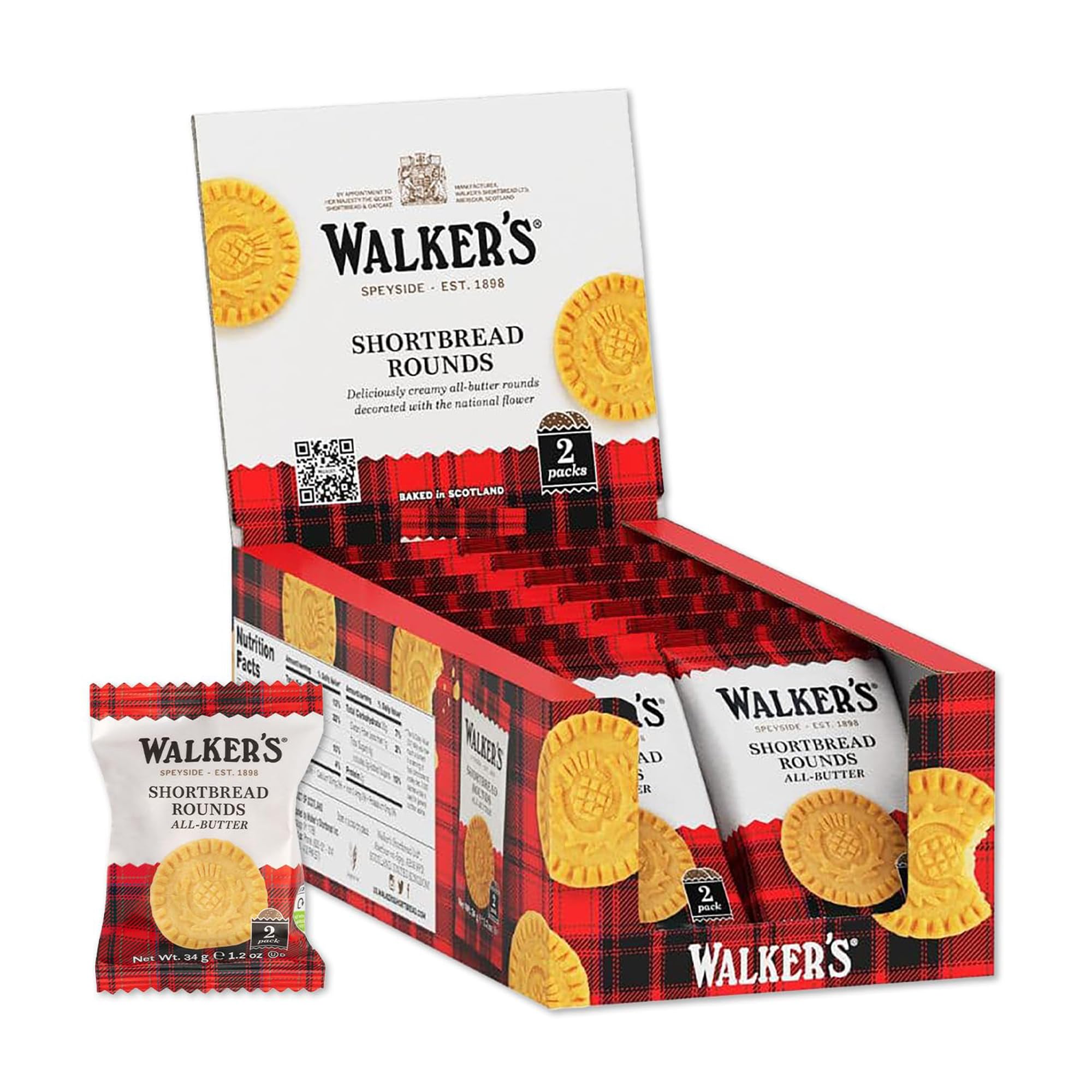 Walkers frente del paquete snack pack muestra porciones fáciles y convenientes