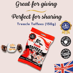 Walkers' Nonsuch vista de corte de toffee, textura masticable visible