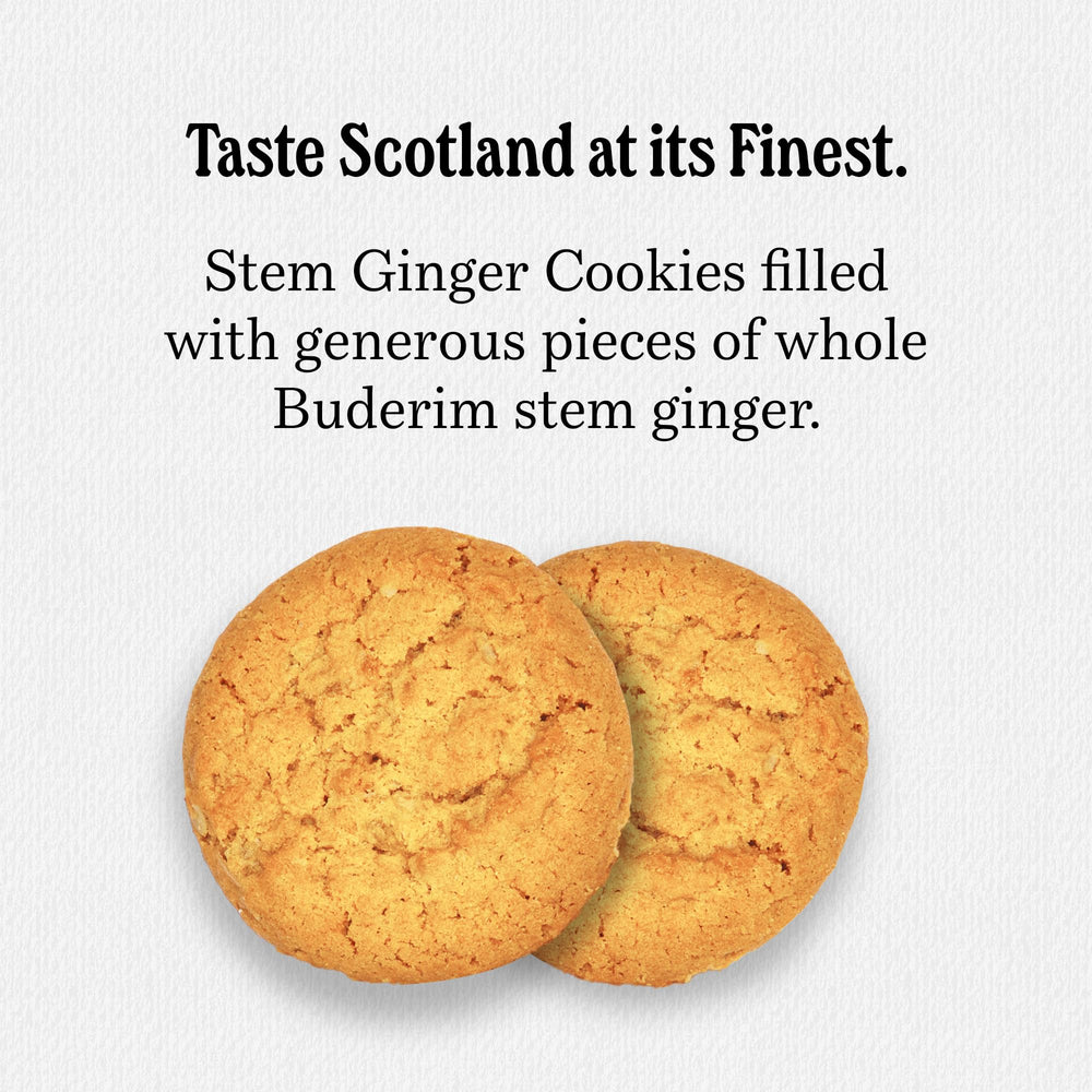 Walkers trozos de stem ginger en galleta que aportan sabor picante y dulce