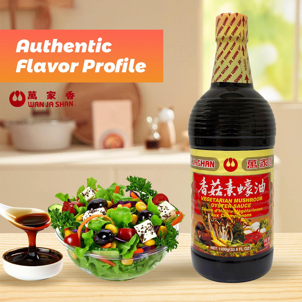 Wan Ja Shan etiqueta con lista de ingredientes limpios y sin MSG