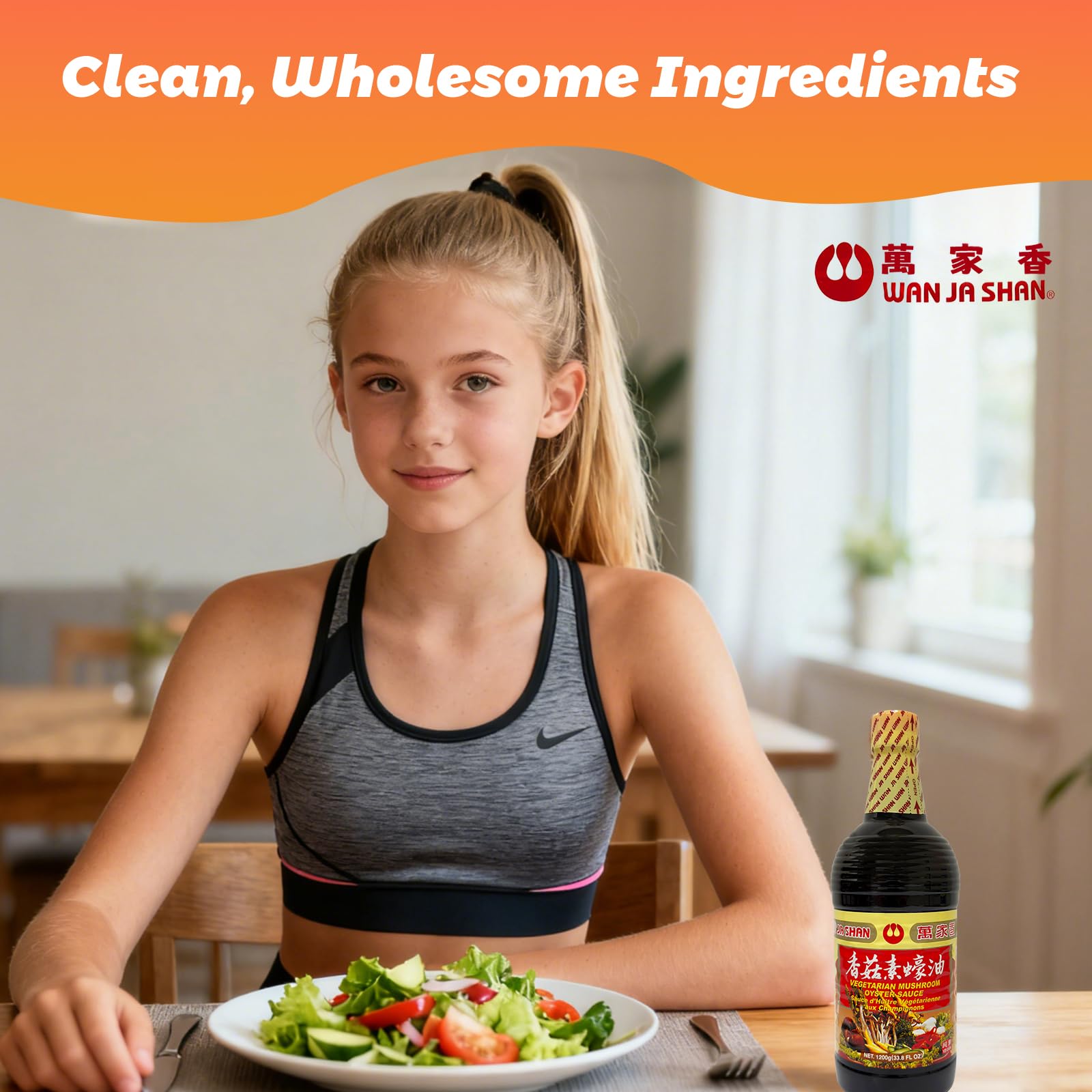 Wan Ja Shan salsa usada en salteado de verduras realzando sabor umami