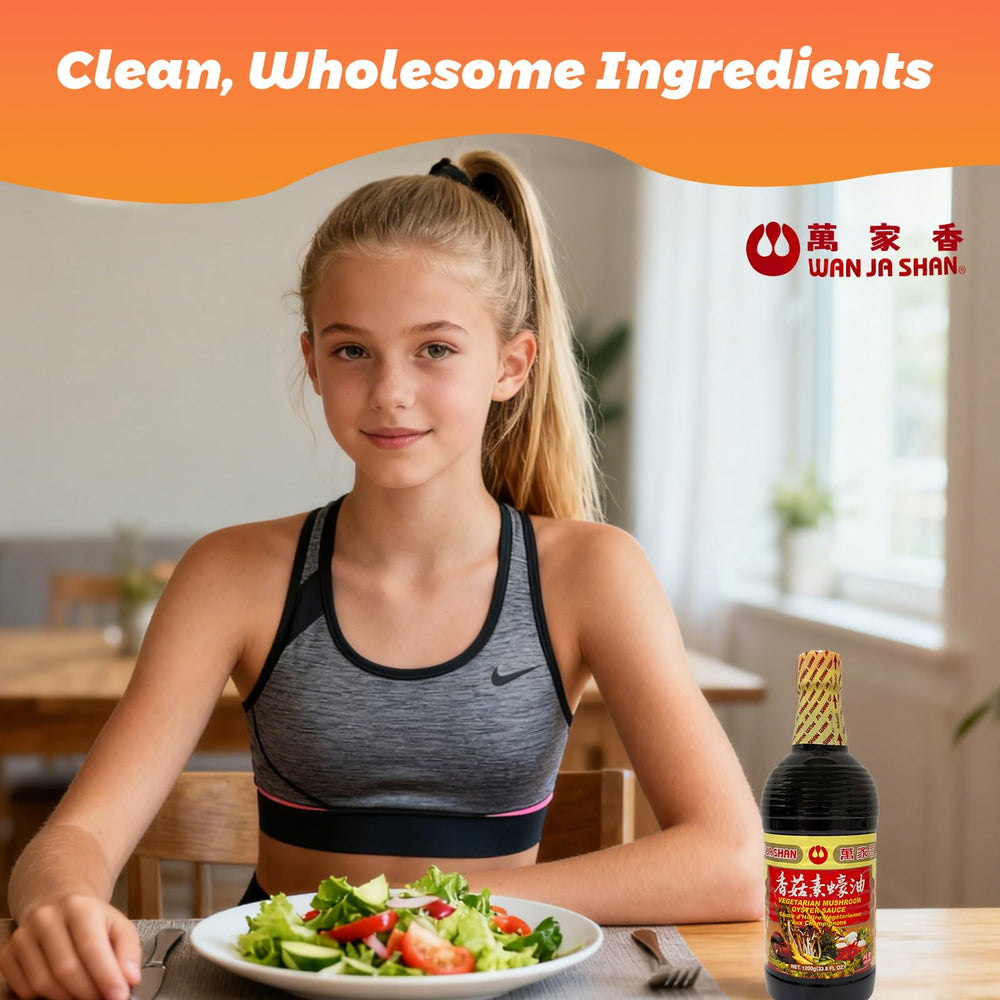 Wan Ja Shan salsa usada en salteado de verduras realzando sabor umami
