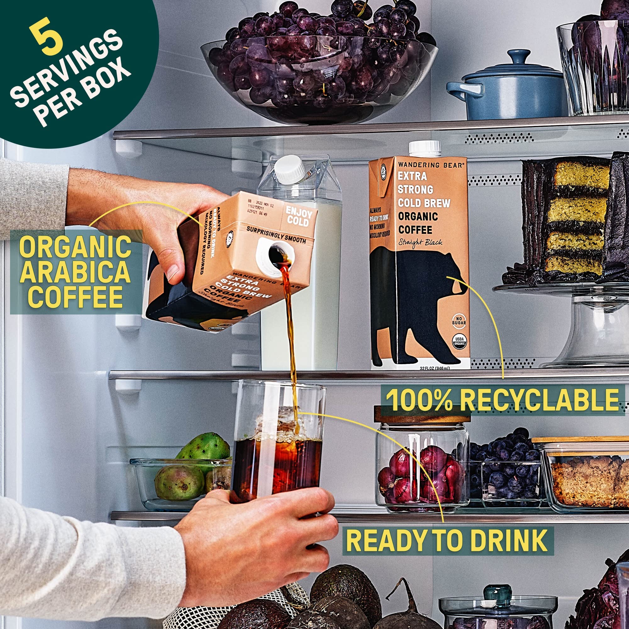 Wandering Bear servir caliente en taza demuestra versatilidad de consumo