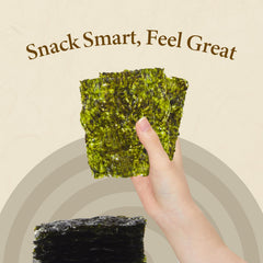 Wang hojas de alga como topping sobre tazón de arroz, realza sabores
