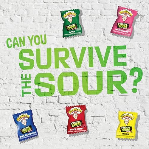 WARHEADS detalle de la capa ácida exterior que promete sensación intensa en boca
