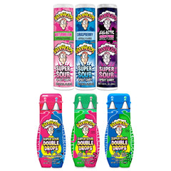 Warheads presentación frontal del pack con variedad de sabores y formato visible