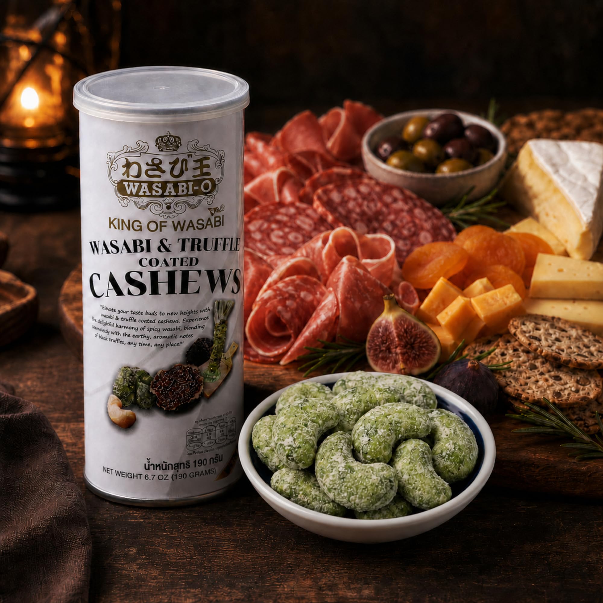 WASABI-O etiqueta con ingredientes y detalles nutricionales