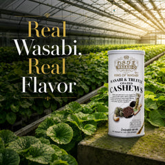 WASABI-O primer plano de textura crujiente para antojo