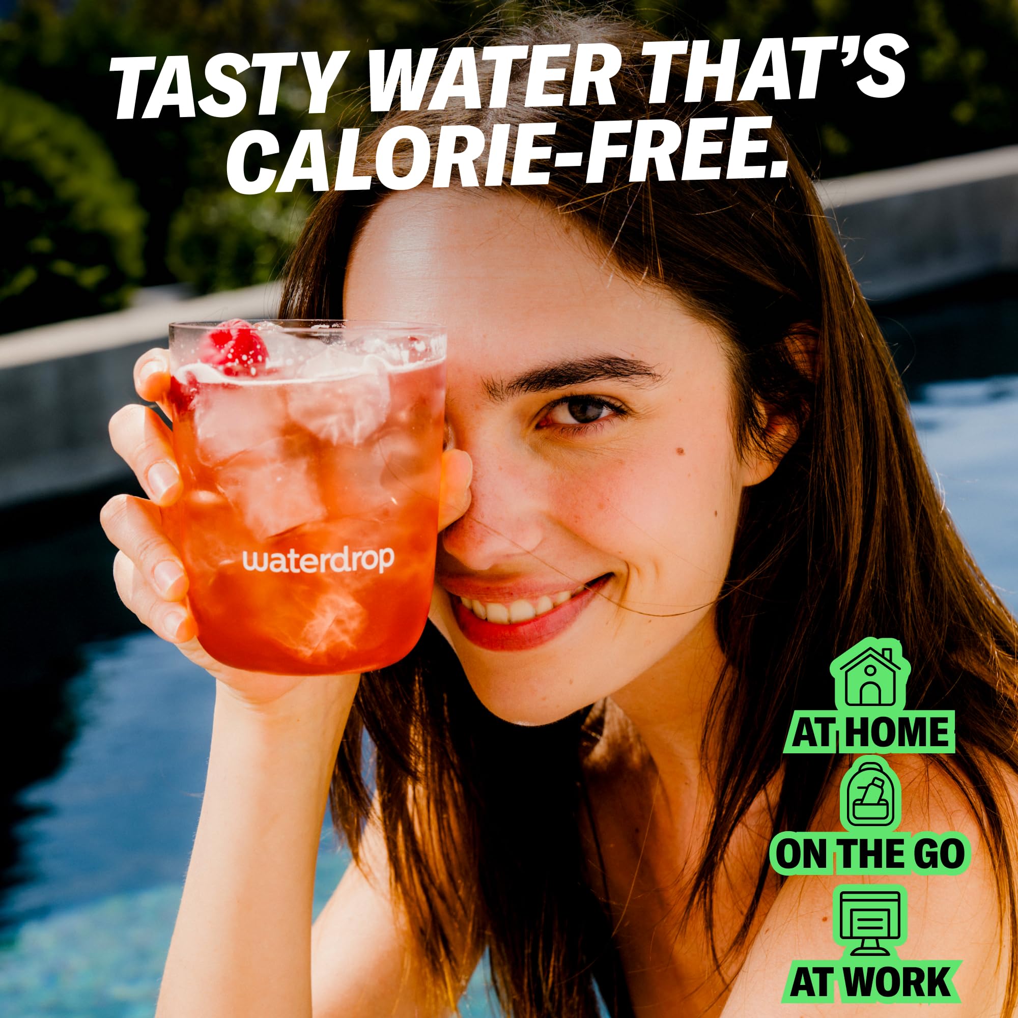 waterdrop MICRODRINK cubo añadido a botella con gas, sabor refrescante inmediato