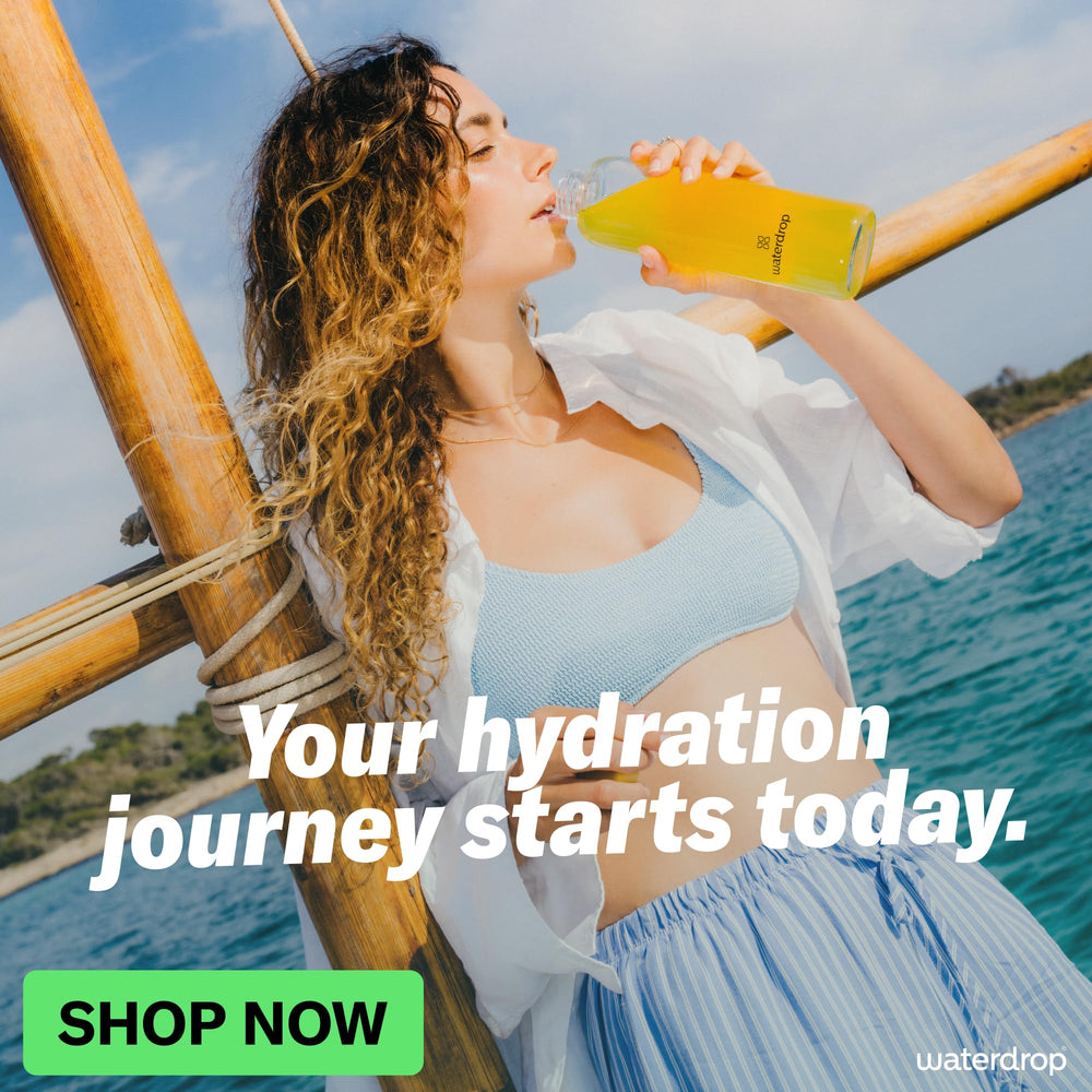 waterdrop MICRODRINK etiqueta con lista de vitaminas y electrolitos, información clara