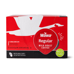 Wawa caja frontal Mild Roast mostrando diseño y conveniencia