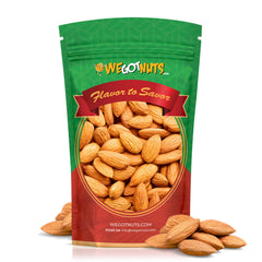 We Got Nuts almendras jumbo frontal mostrando paquete grande y natural